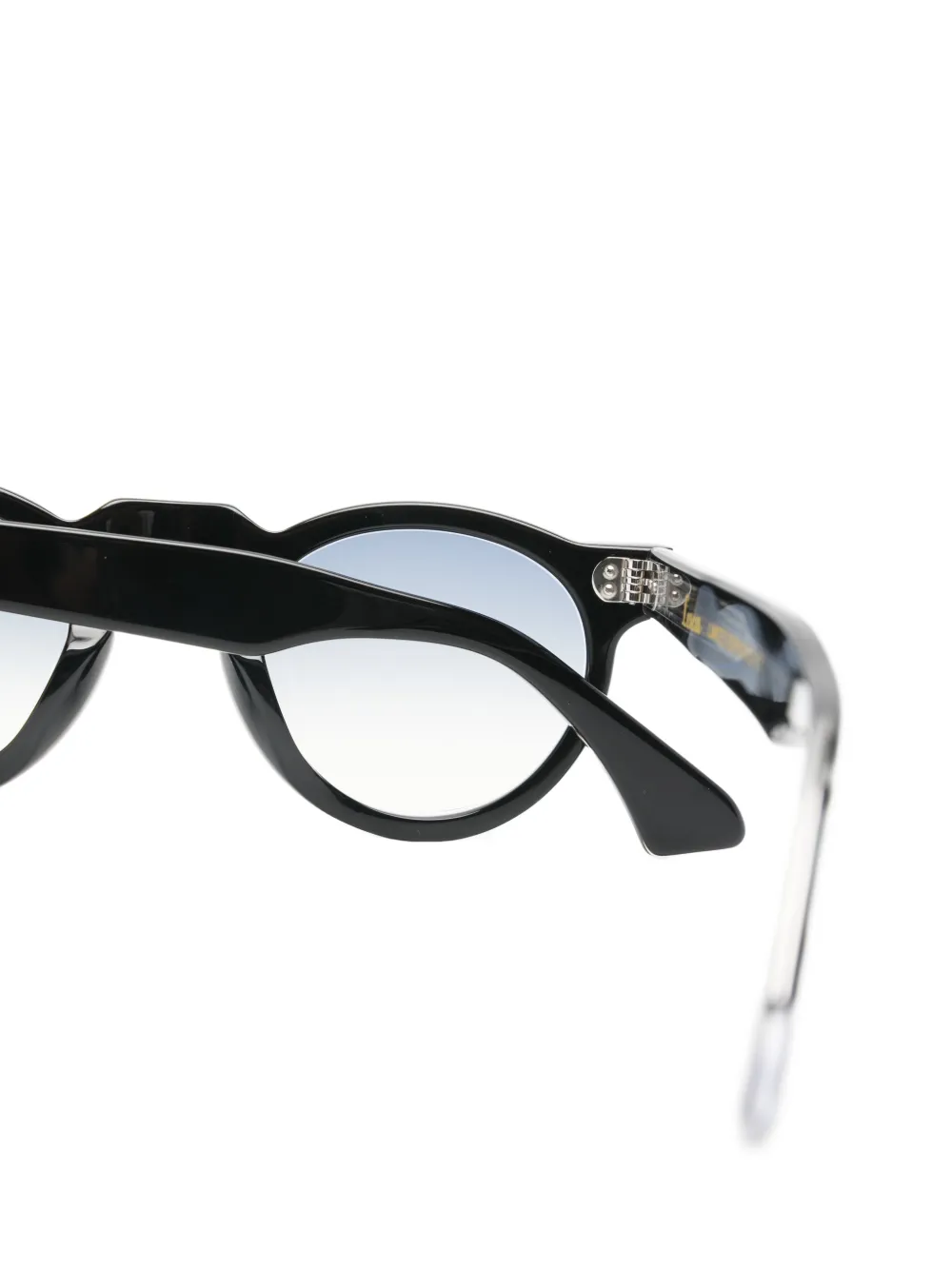 Lesca Coda round-frame sunglasses Zwart