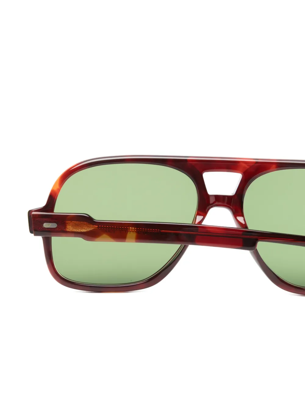 Lesca Lotus pilot-frame sunglasses Bruin