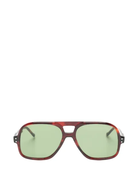 Lesca Lotus pilot-frame sunglasses