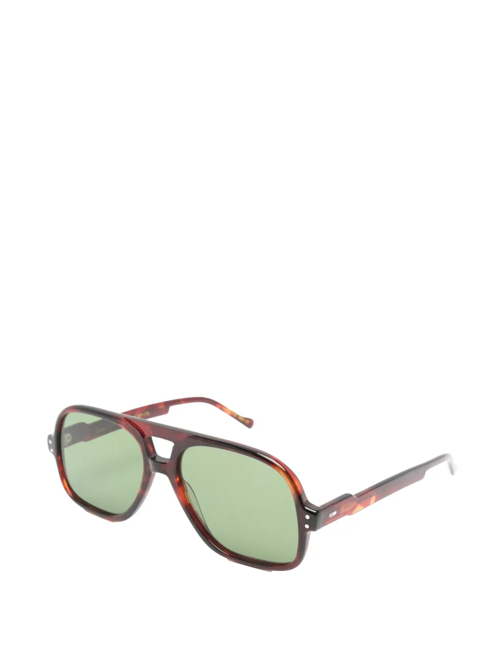 Lesca Lotus pilot-frame sunglasses Bruin