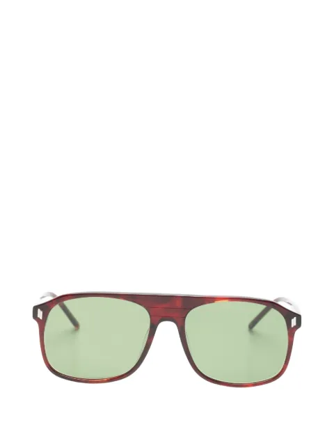 Lesca Club pilot-frame sunglasses