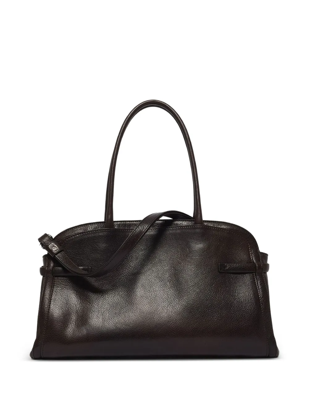 Orciani large Aura Lagoon embossed-leather tote bag Bruin