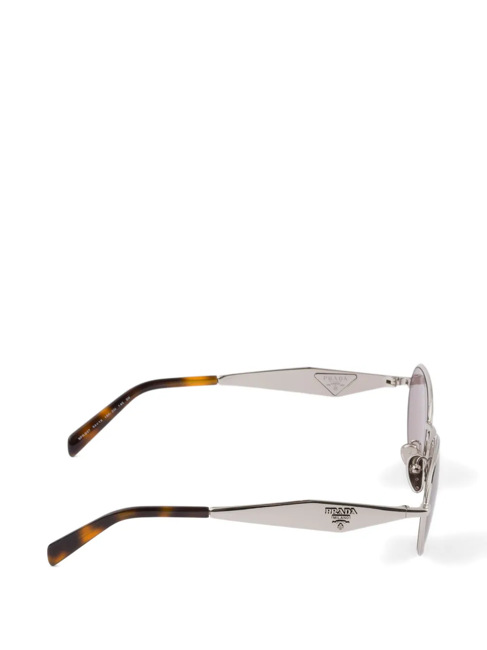 Prada Eyewear Zonnebril met Prada-logo Zilver