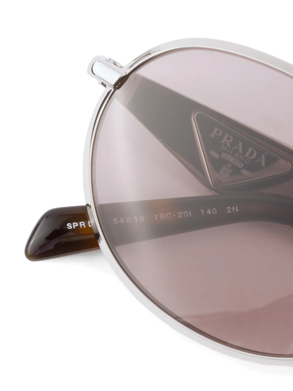Prada Eyewear Zonnebril met Prada-logo Zilver