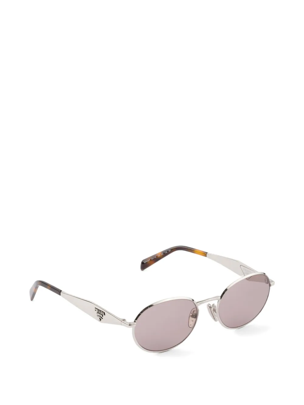Prada Eyewear Zonnebril met Prada-logo Zilver