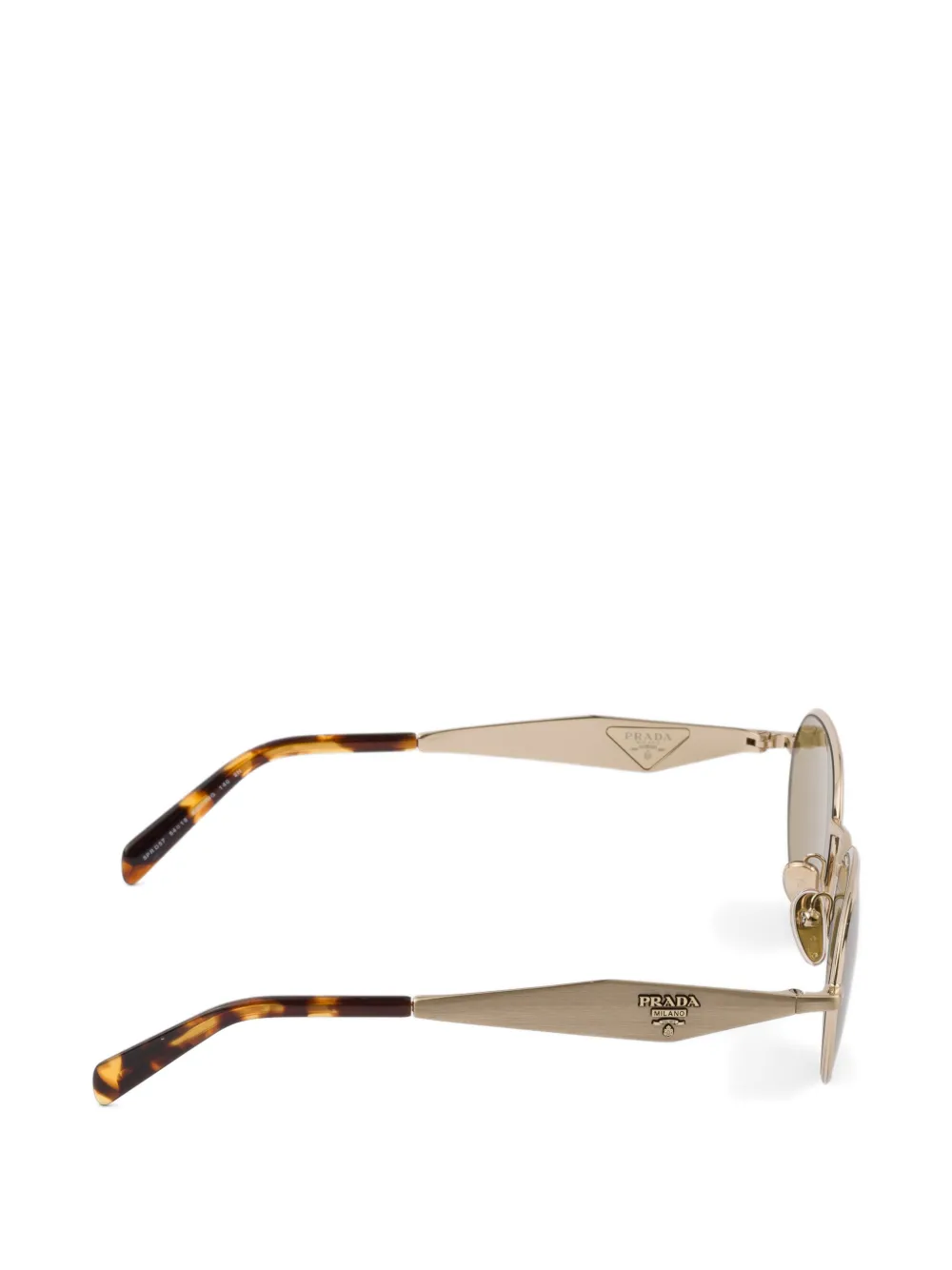 Prada Eyewear Zonnebril met Prada-logo Goud