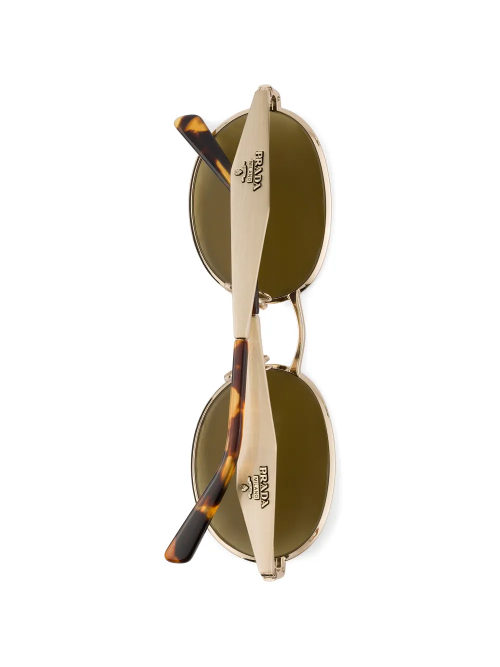 Prada Eyewear Zonnebril met Prada-logo Goud