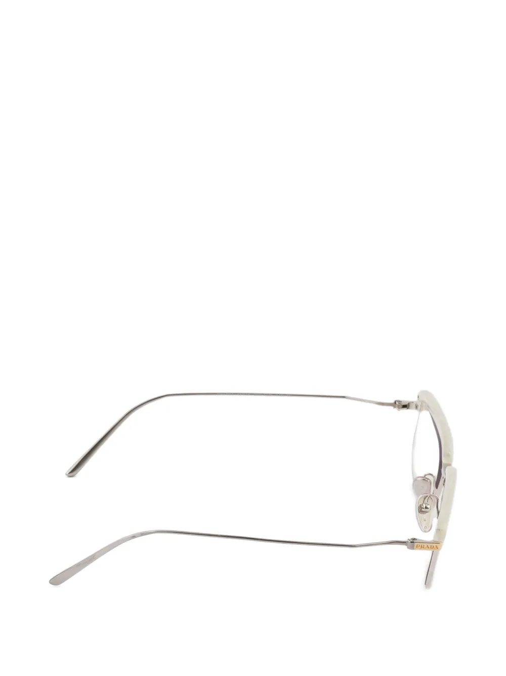Prada Eyewear Runway zonnebril met getinte glazen Beige