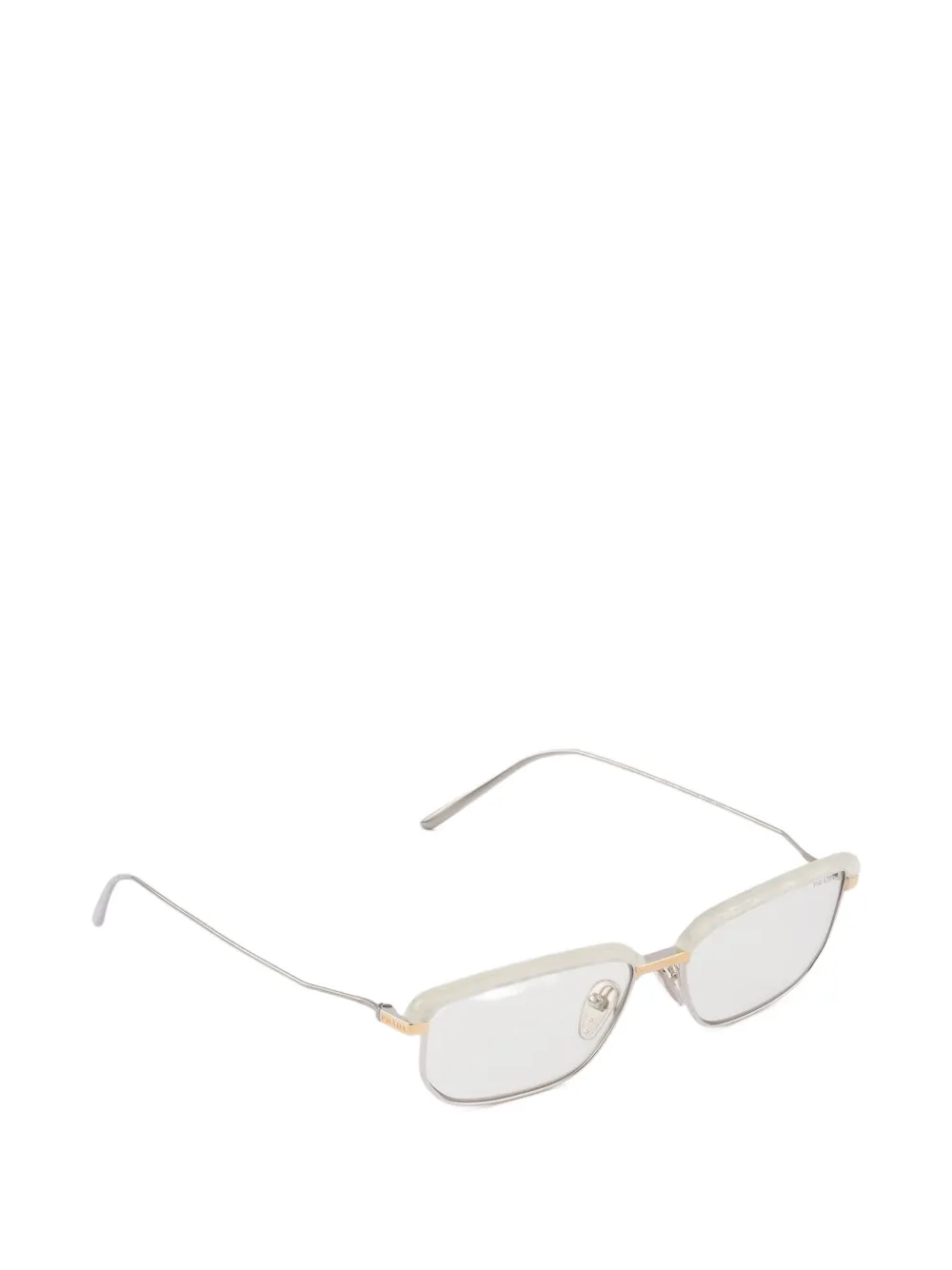 Prada Eyewear Runway zonnebril met getinte glazen Beige
