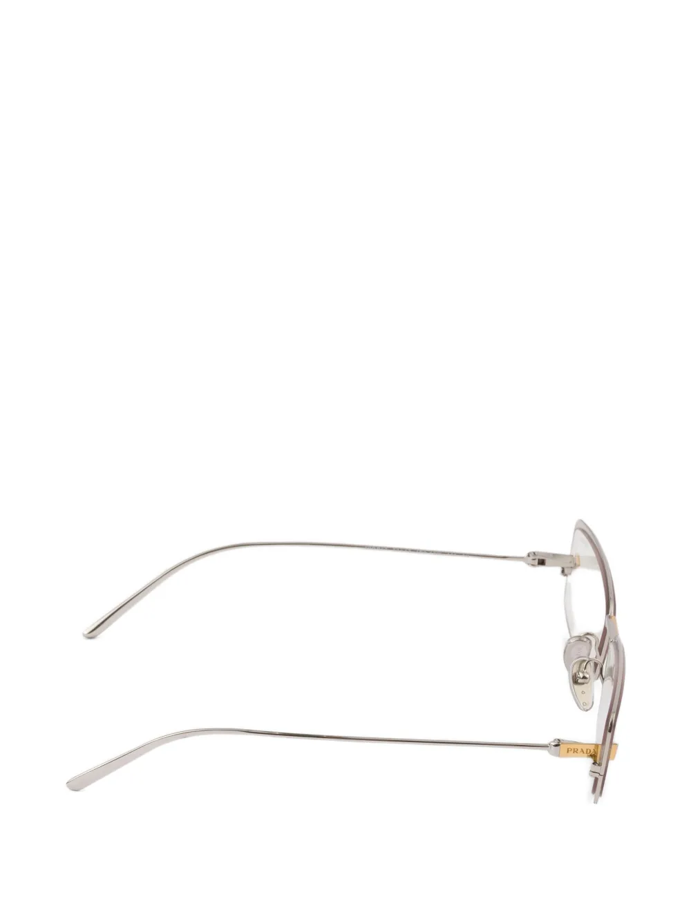 Prada Eyewear Runway zonnebril met getinte glazen Zilver