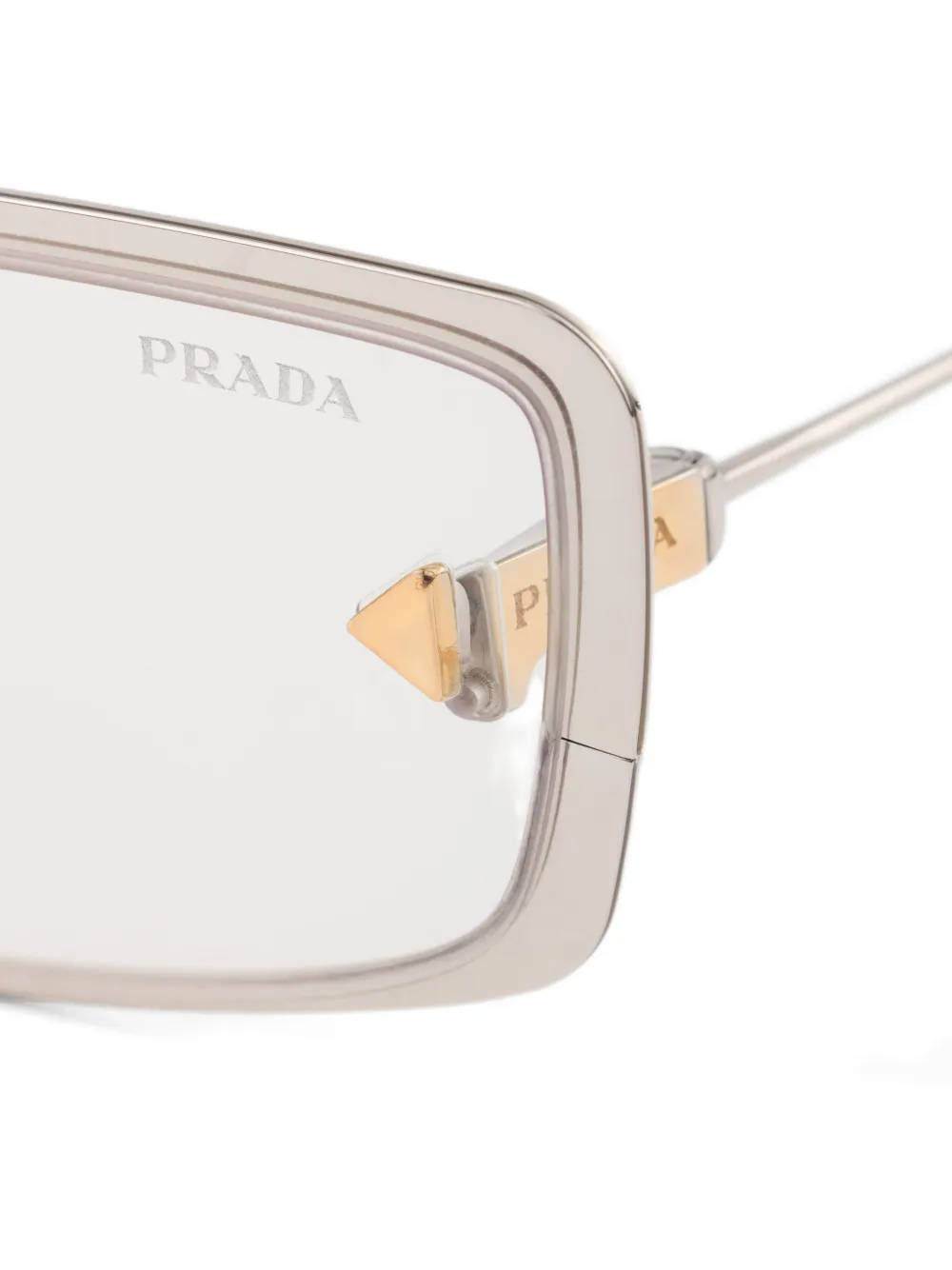 Prada Eyewear Runway zonnebril met getinte glazen Zilver