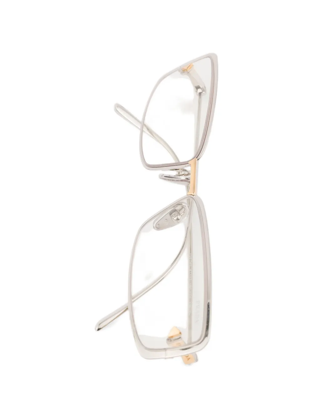 Prada Eyewear Runway zonnebril met getinte glazen Zilver