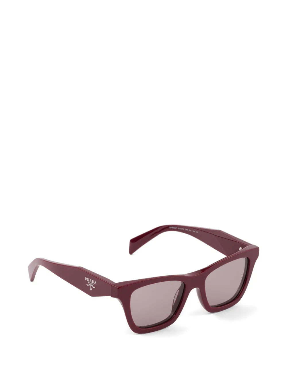 Prada Eyewear Zonnebril met logo Rood