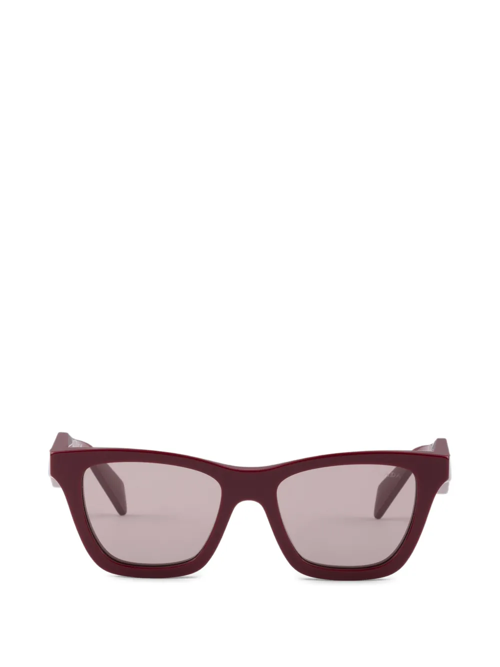 Prada Sunglasses With Logo In Burgundy