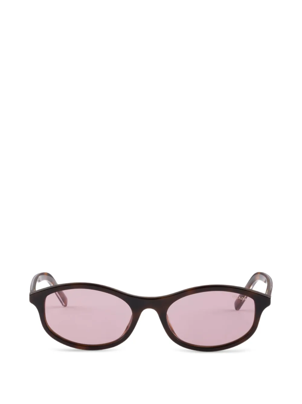 Prada sunglasses with the iconic metal plaque - Braun