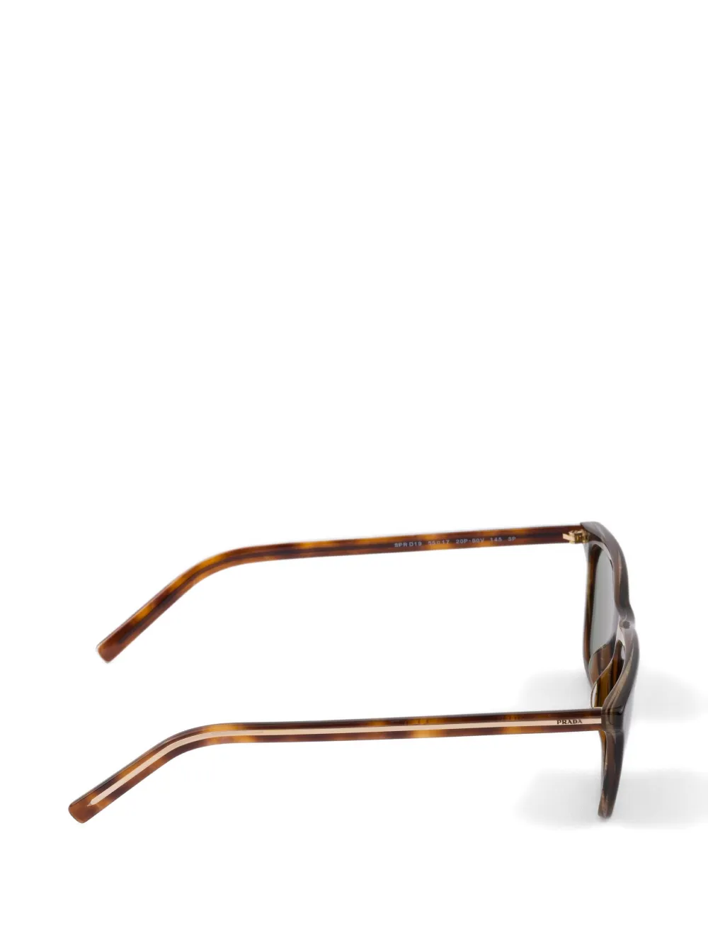 Prada Eyewear Zonnebril met logo Bruin