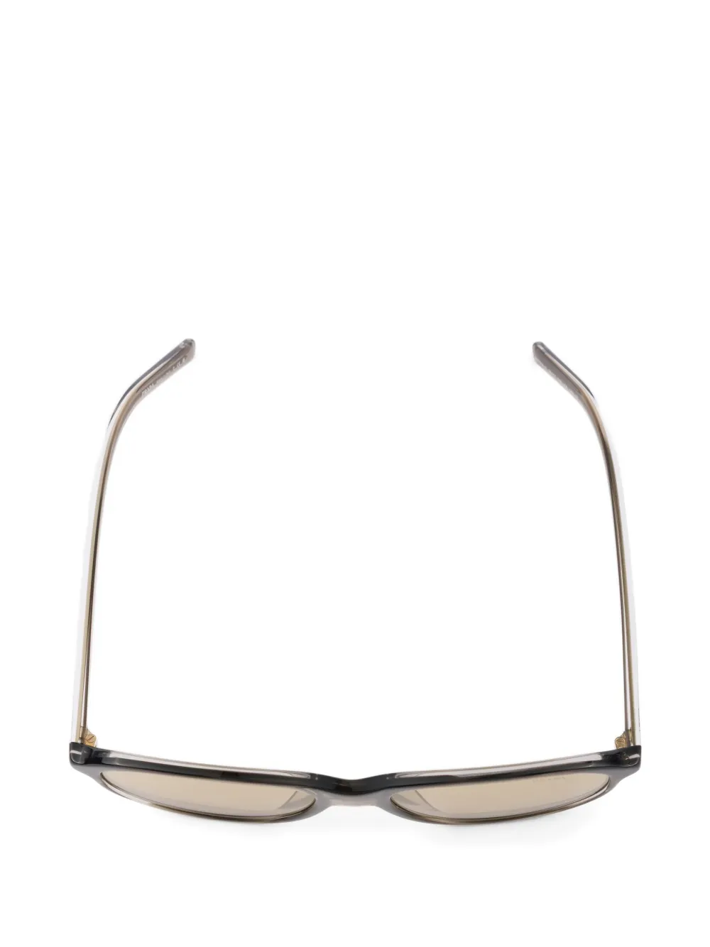 Prada Eyewear Zonnebril met iconisch metalen plakkaat Grijs