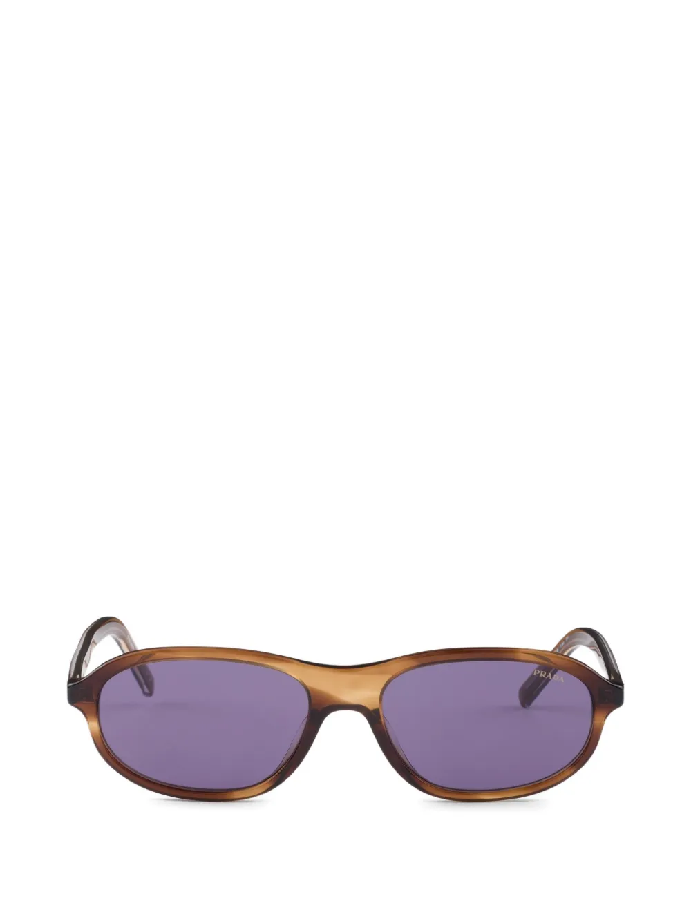 Prada Sunglasses with the iconic metal plaque - Marrone