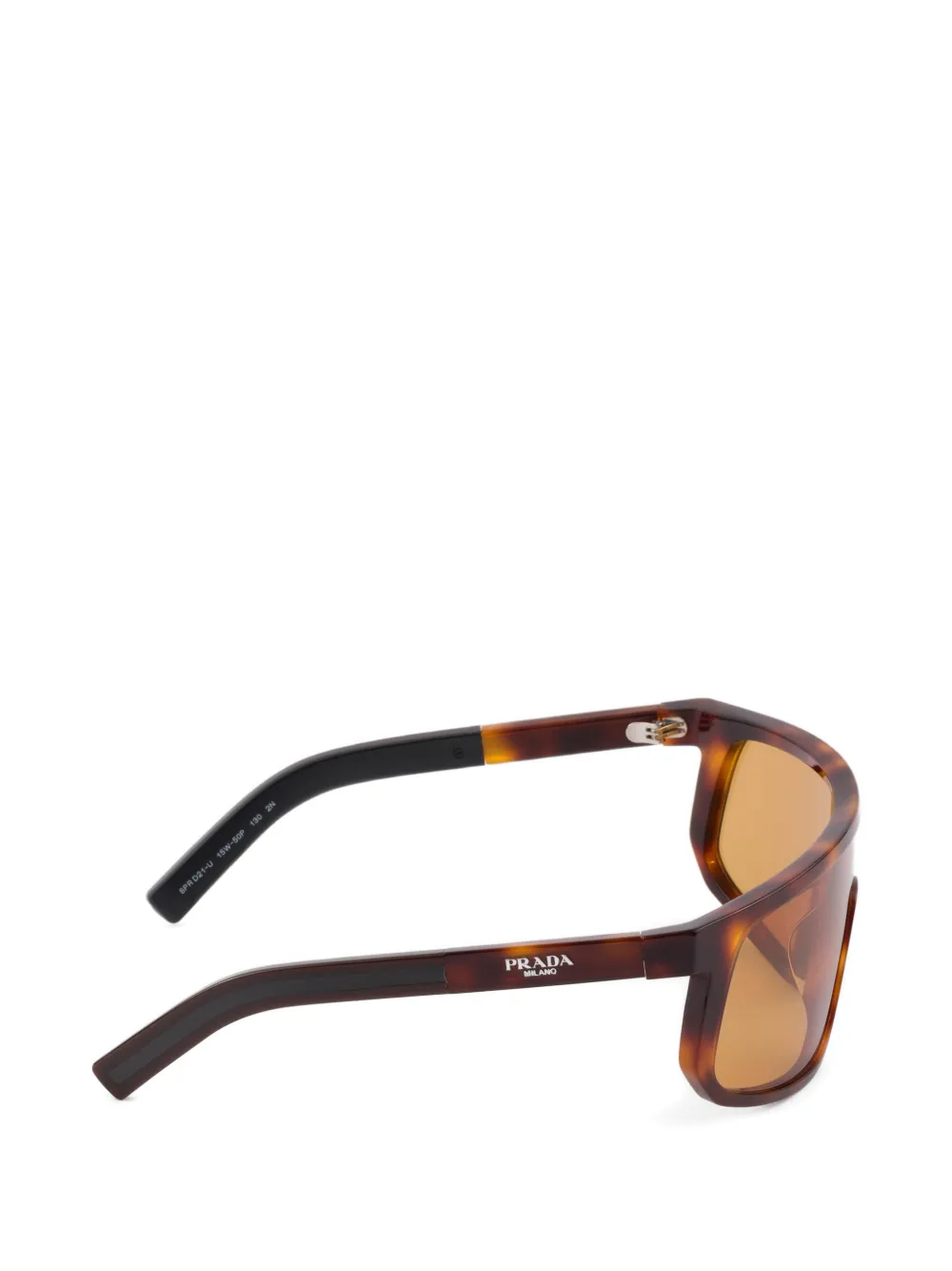 Prada Eyewear Zonnebril met Prada-logo Bruin