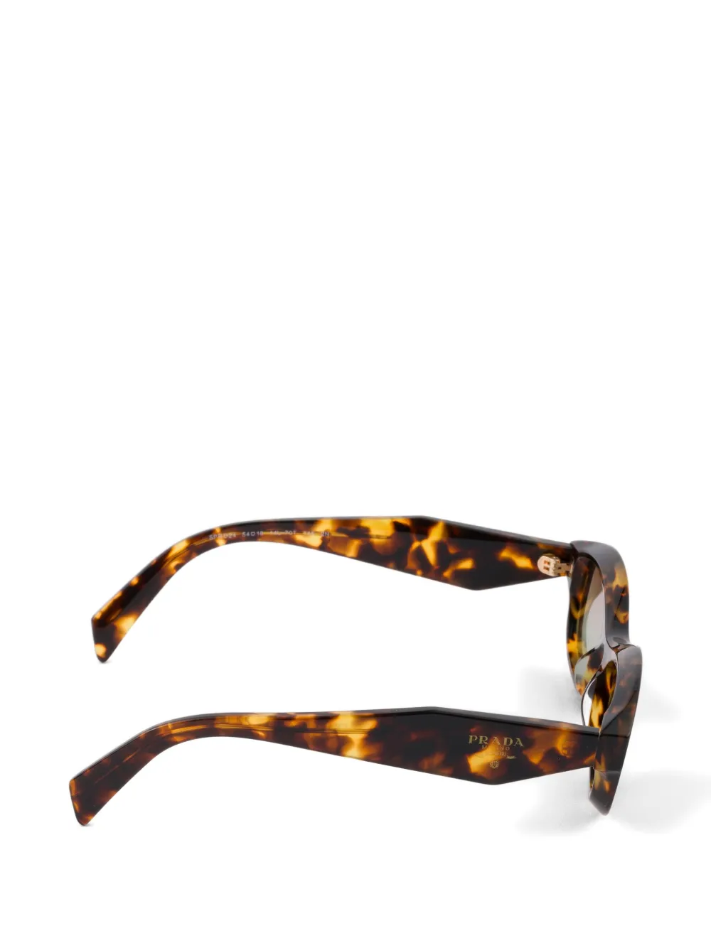 Prada Eyewear Zonnebril met Prada-logo Bruin