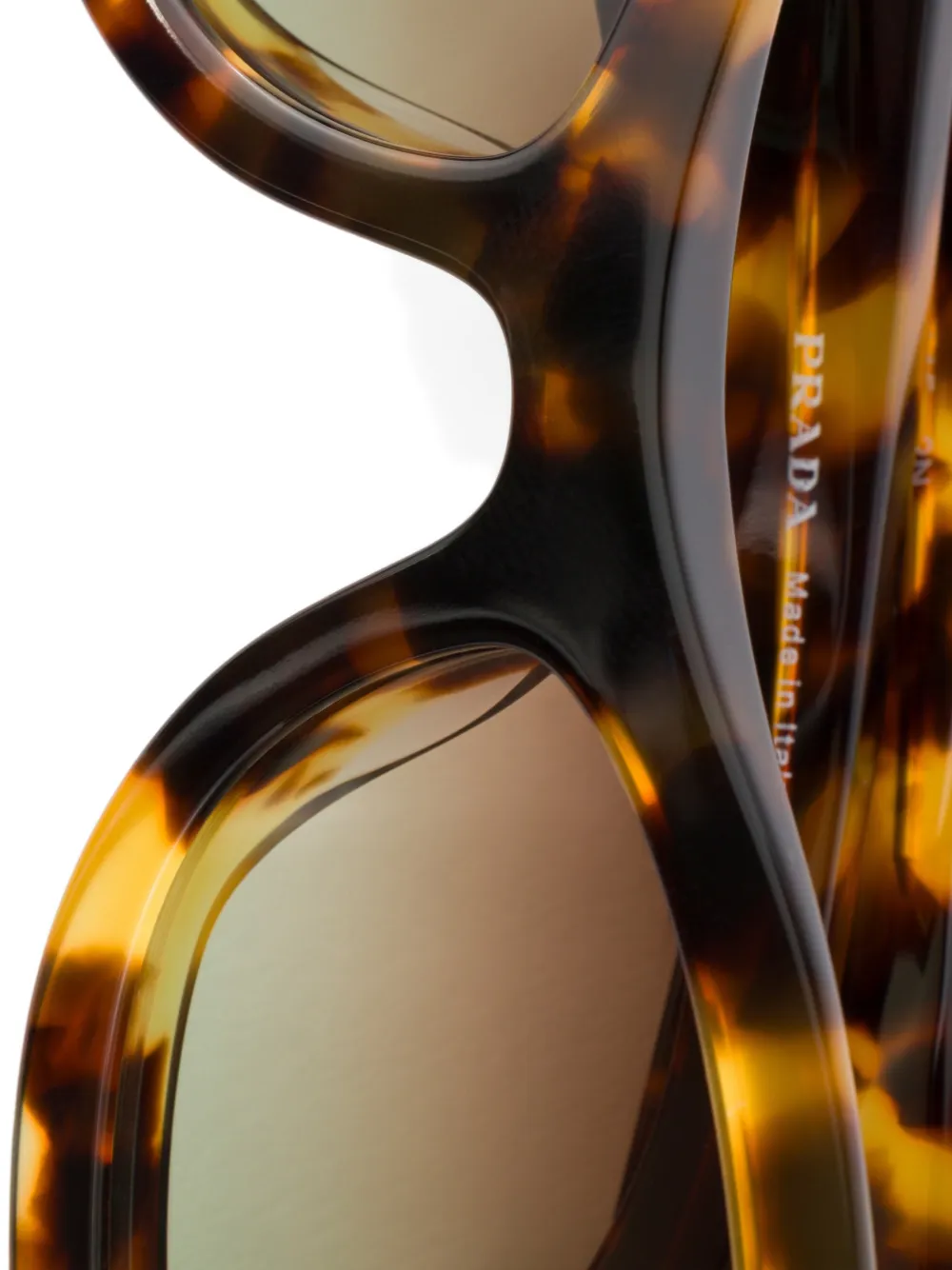 Prada Eyewear Zonnebril met Prada-logo Bruin