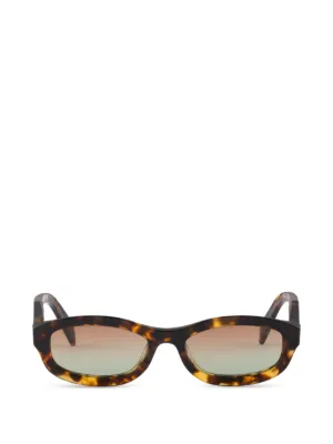 Miu Miu Eyewear oval-frame Sunglasses | Brown | FARFETCH