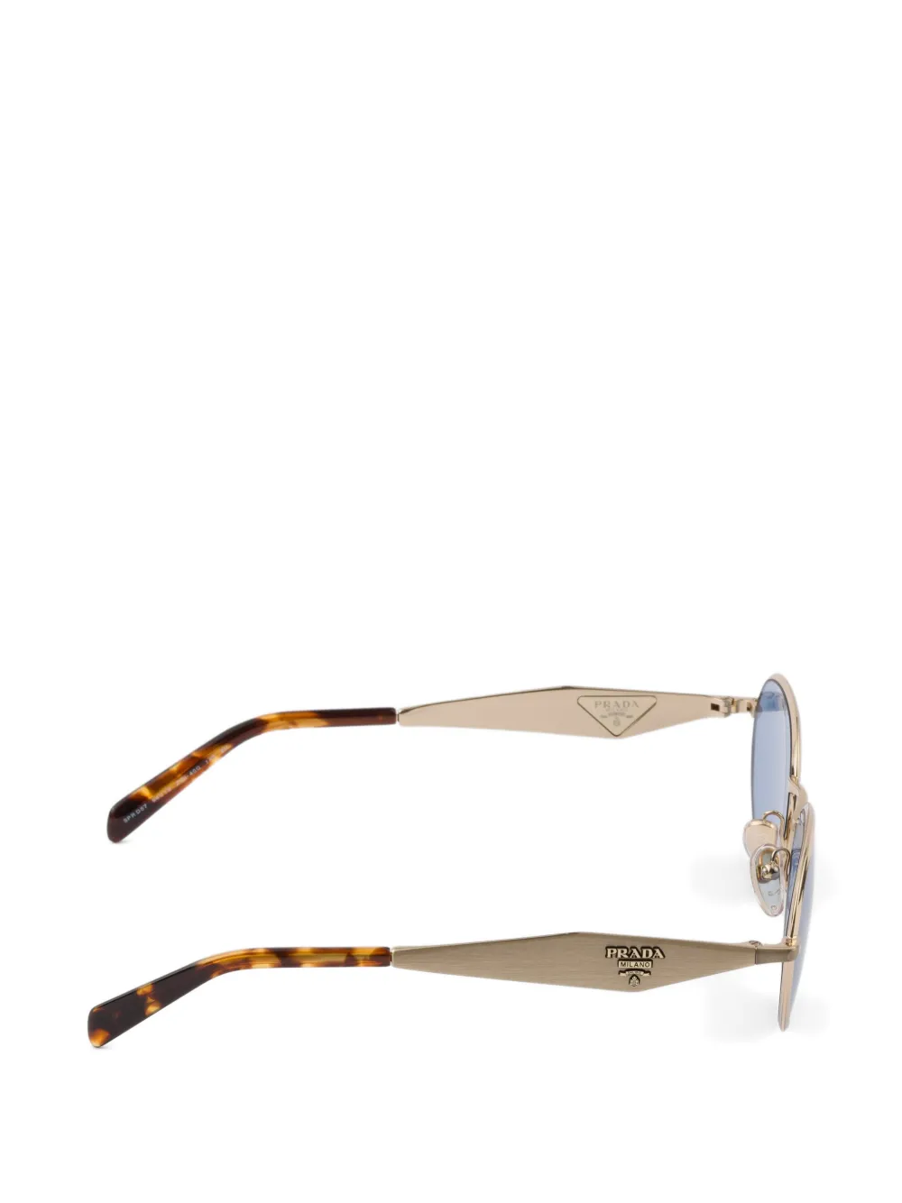 Prada Eyewear Zonnebril met logo Goud