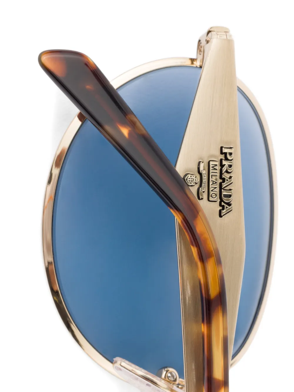 Prada Eyewear Zonnebril met logo Goud