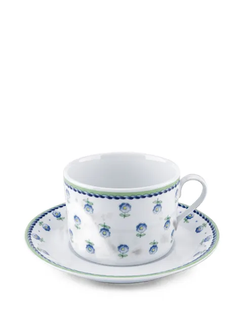 GINORI 1735 Venus floral-print tea cup and saucer