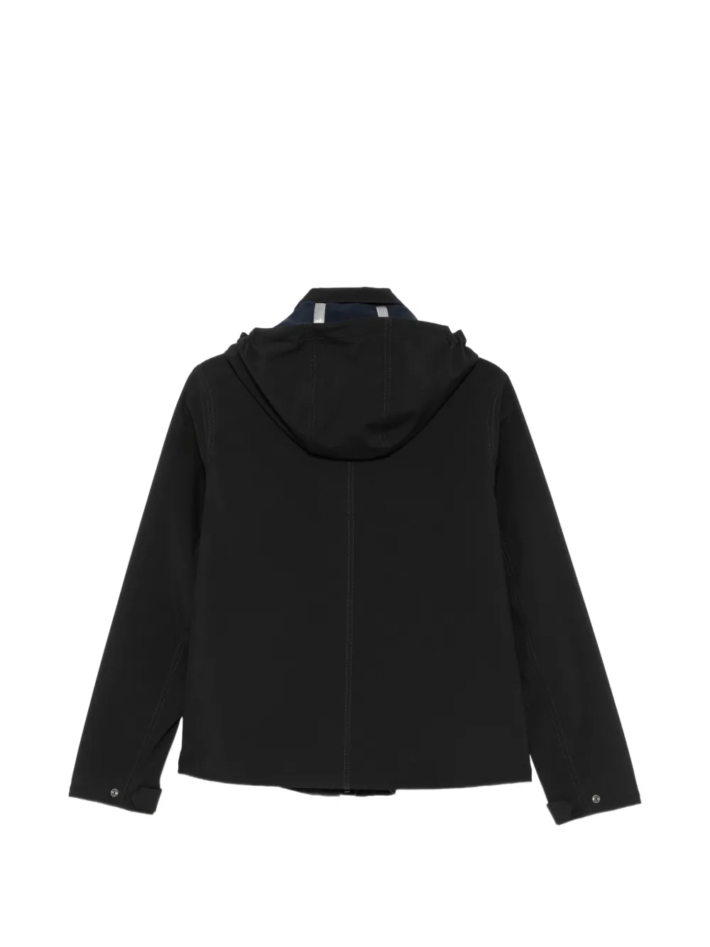K-Way Jas met logopatch en capuchon Zwart