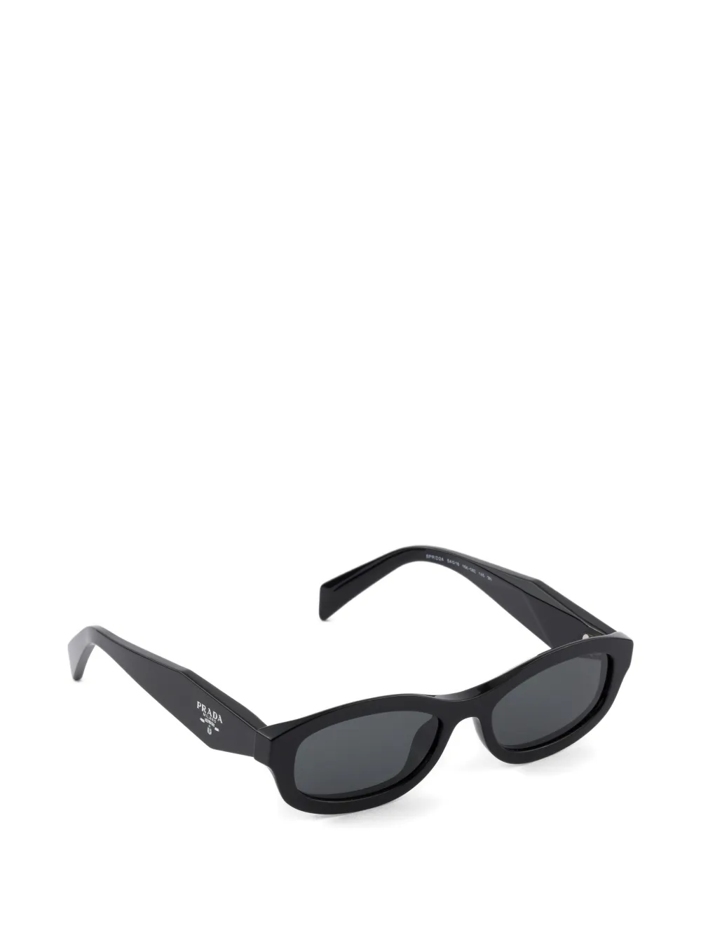 Prada Eyewear Zonnebril met logo Zwart