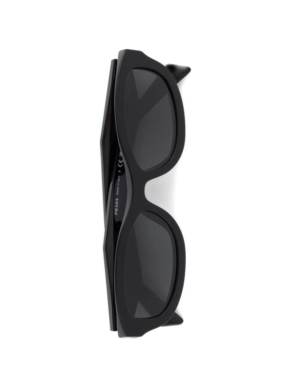 Prada Eyewear Zonnebril met logo Zwart