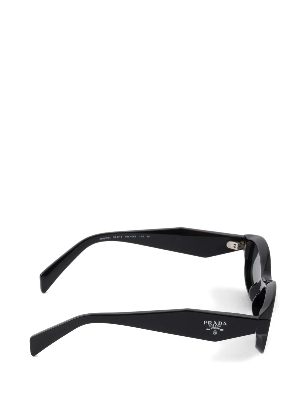 Prada Eyewear Zonnebril met logo Zwart