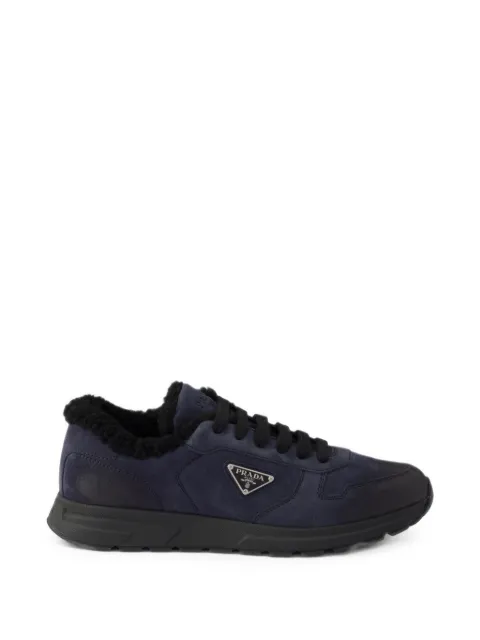 Prada Prax aged suede sneakers
