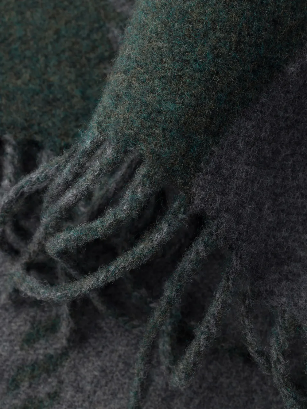 Prada wool jacquard-logo scarf Grijs