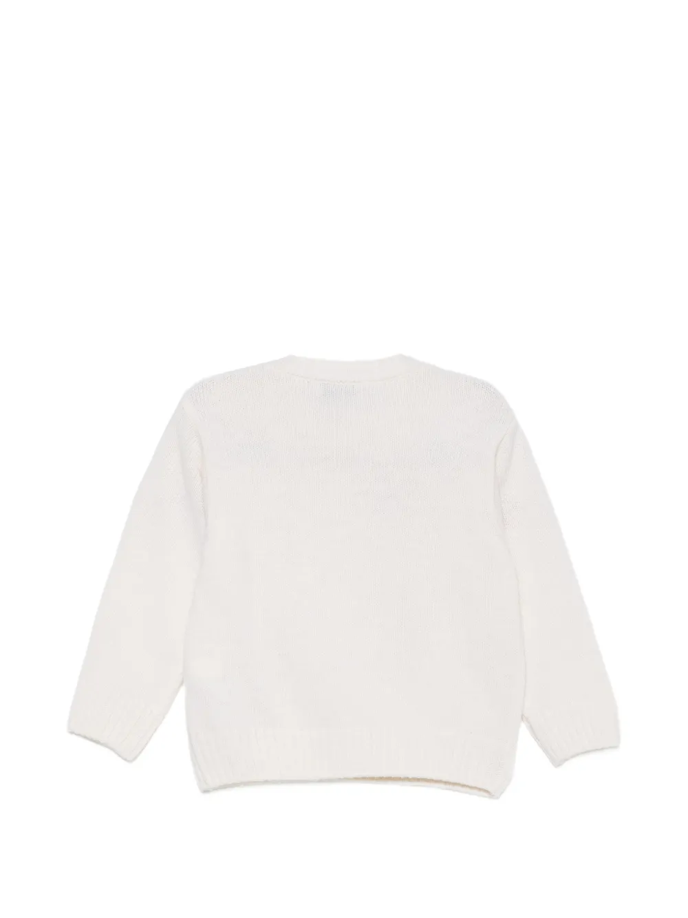 Il Gufo skier-embroidered sweater Beige
