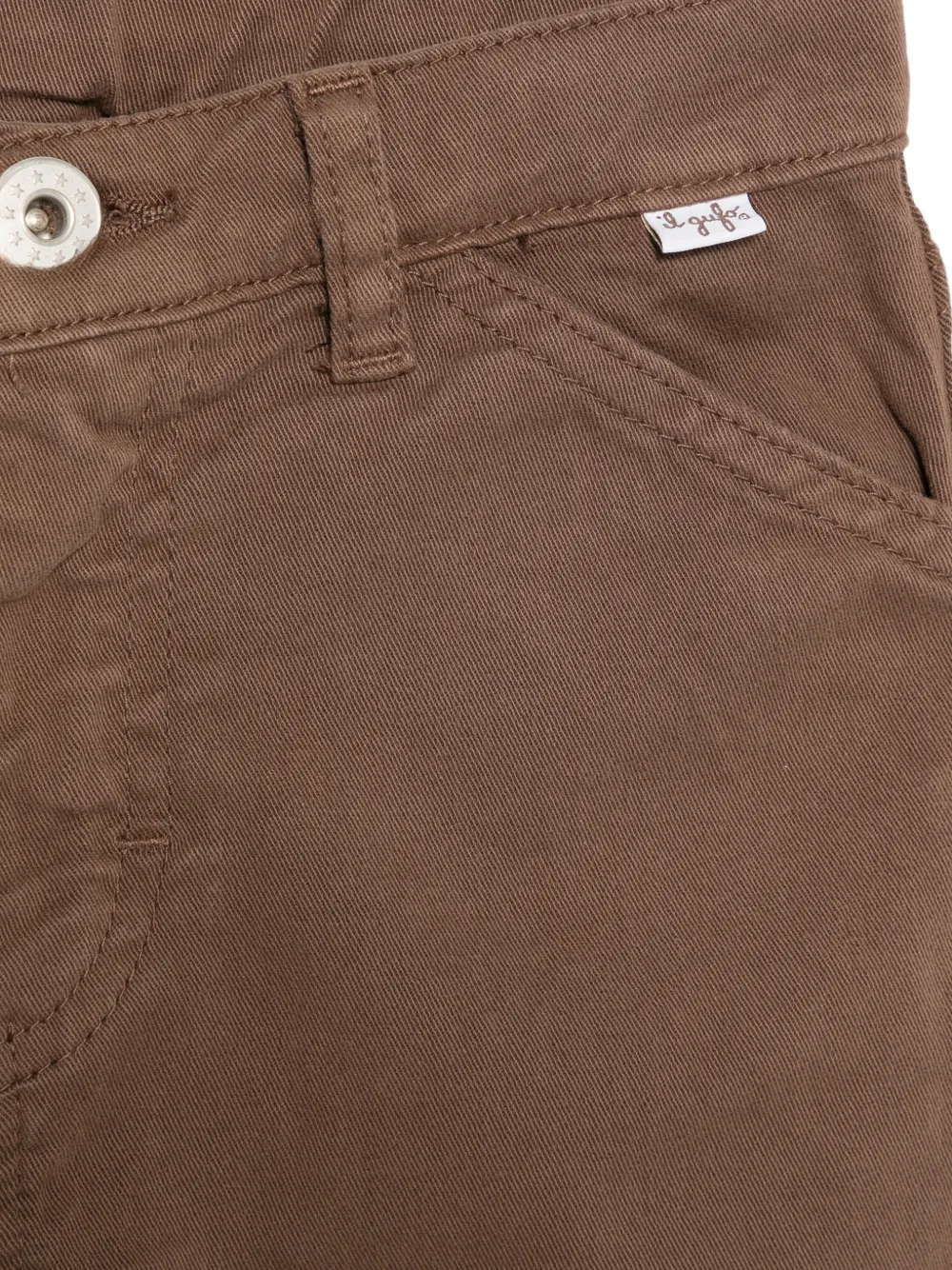 Il Gufo straight-leg cotton trousers Bruin