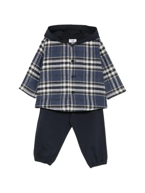 Il Gufo check-pattern trousers set