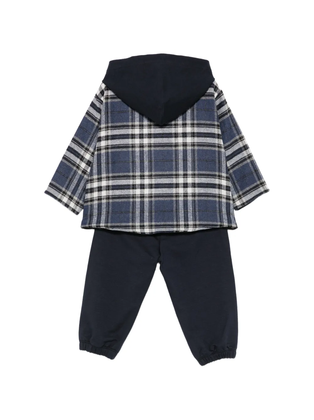 Il Gufo check-pattern trousers set Blauw