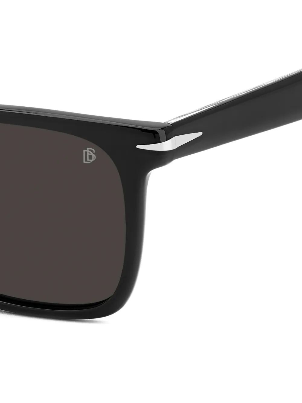 Eyewear by David Beckham Zonnebril met vierkant montuur Zwart