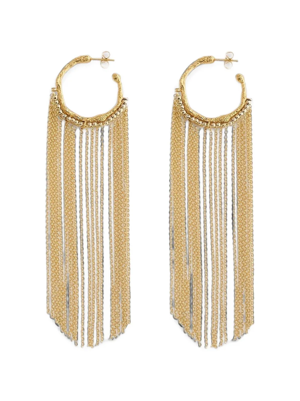 Forte Forte fringe hoop earrings