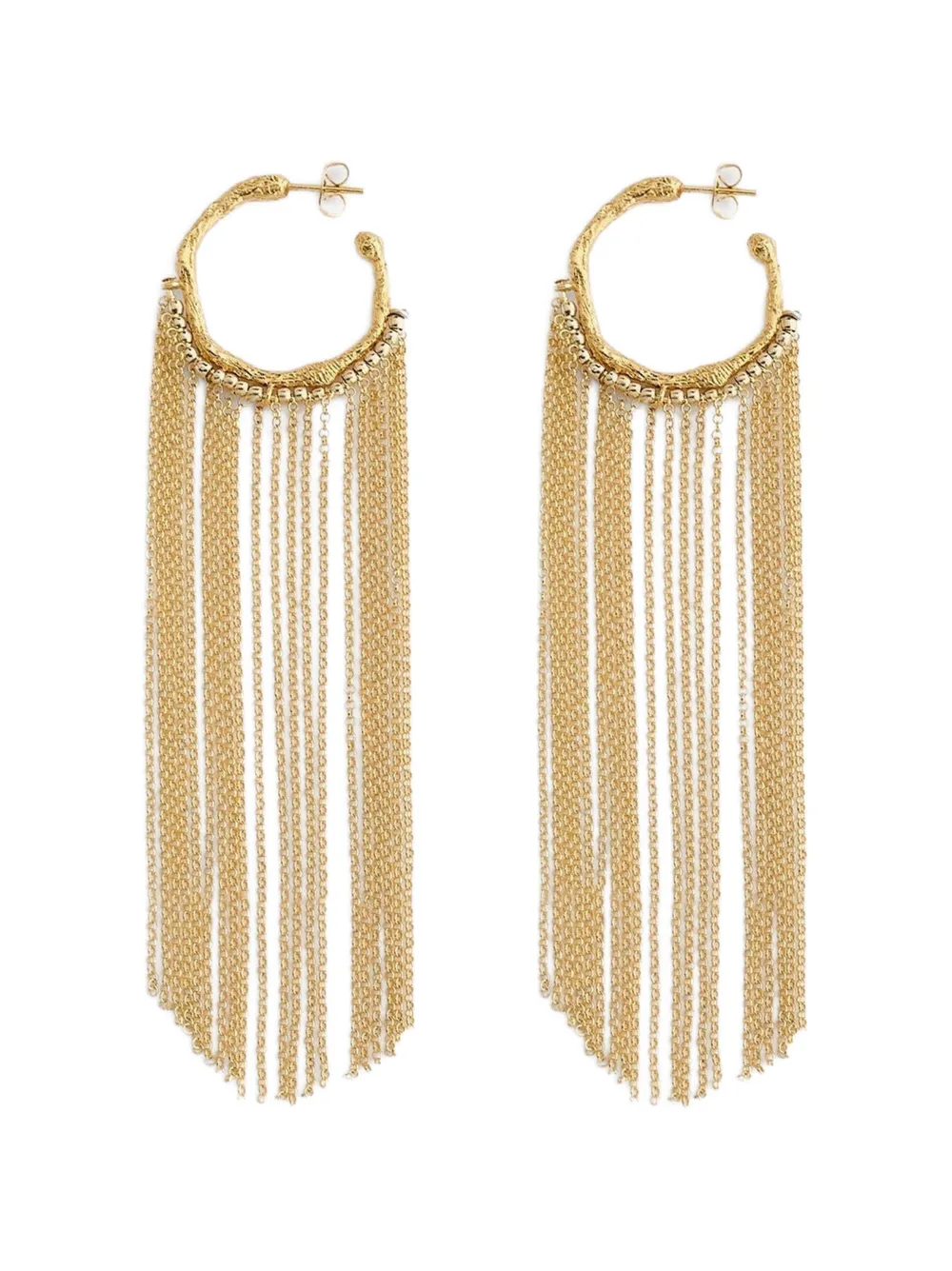 Forte Forte fringe hoop earrings - Gold