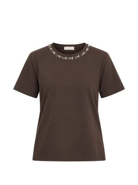 kaos crystal-embellished T-shirt