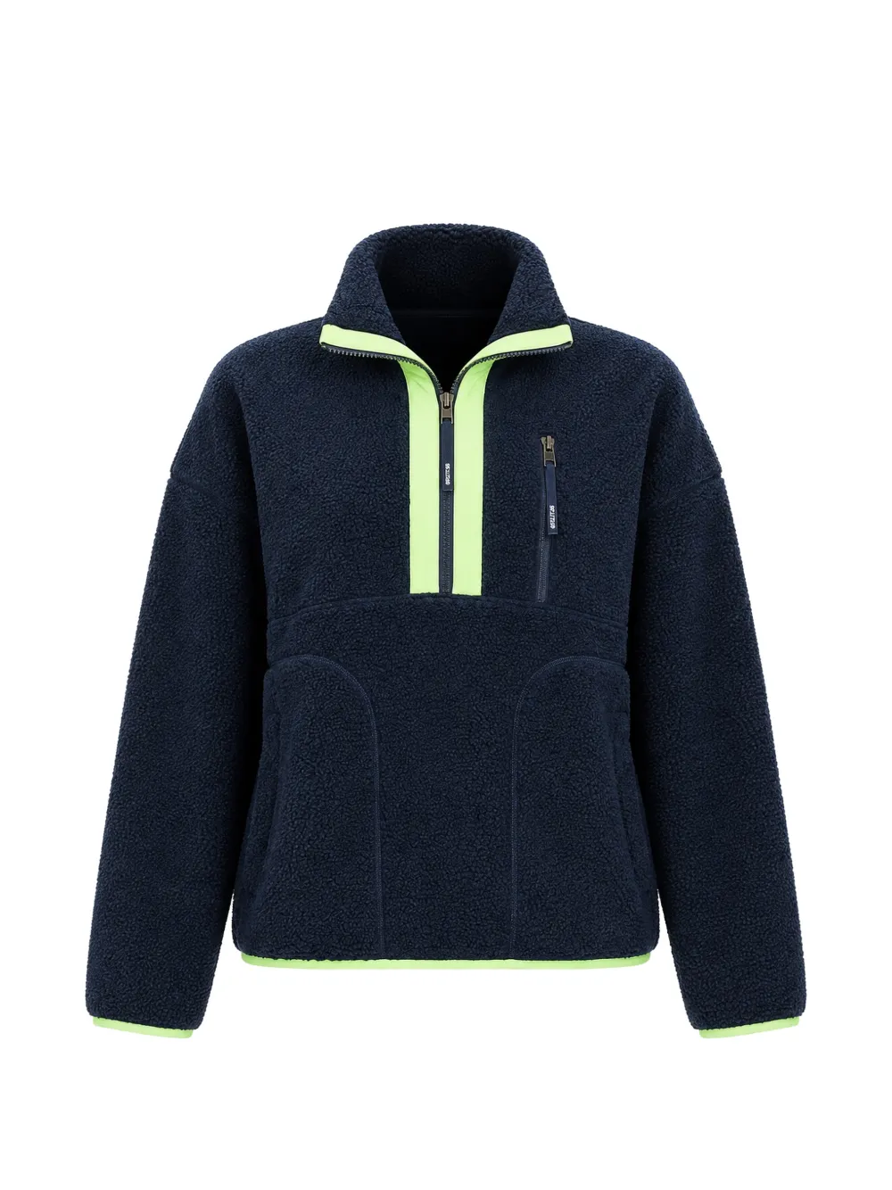 Splits59 pull Reese en polaire sherpa à col zippé - Bleu Splits59 pull Reese en polaire sherpa à col zippé - Bleu