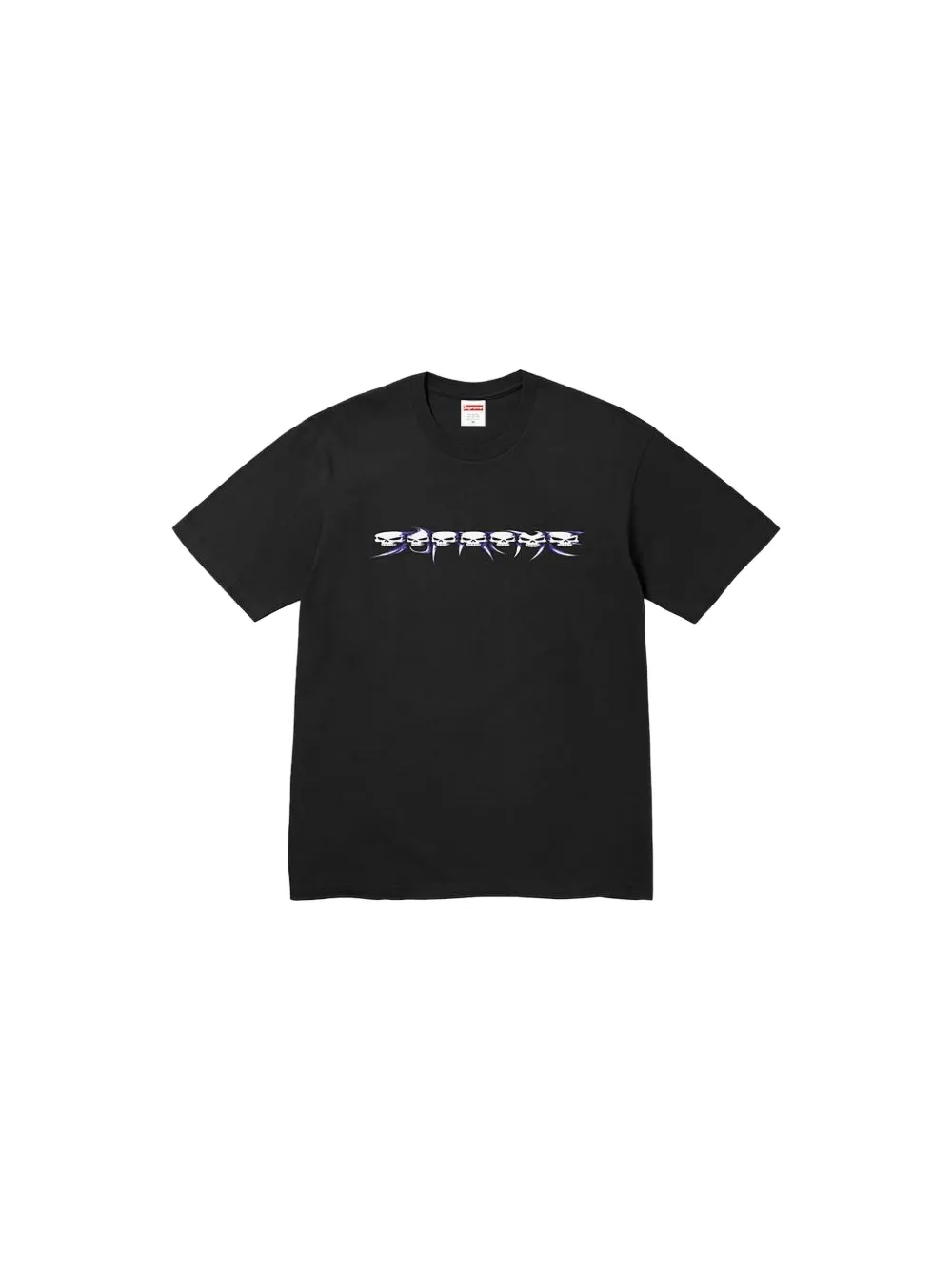 Supreme T-shirt met doodskoppen-print Zwart