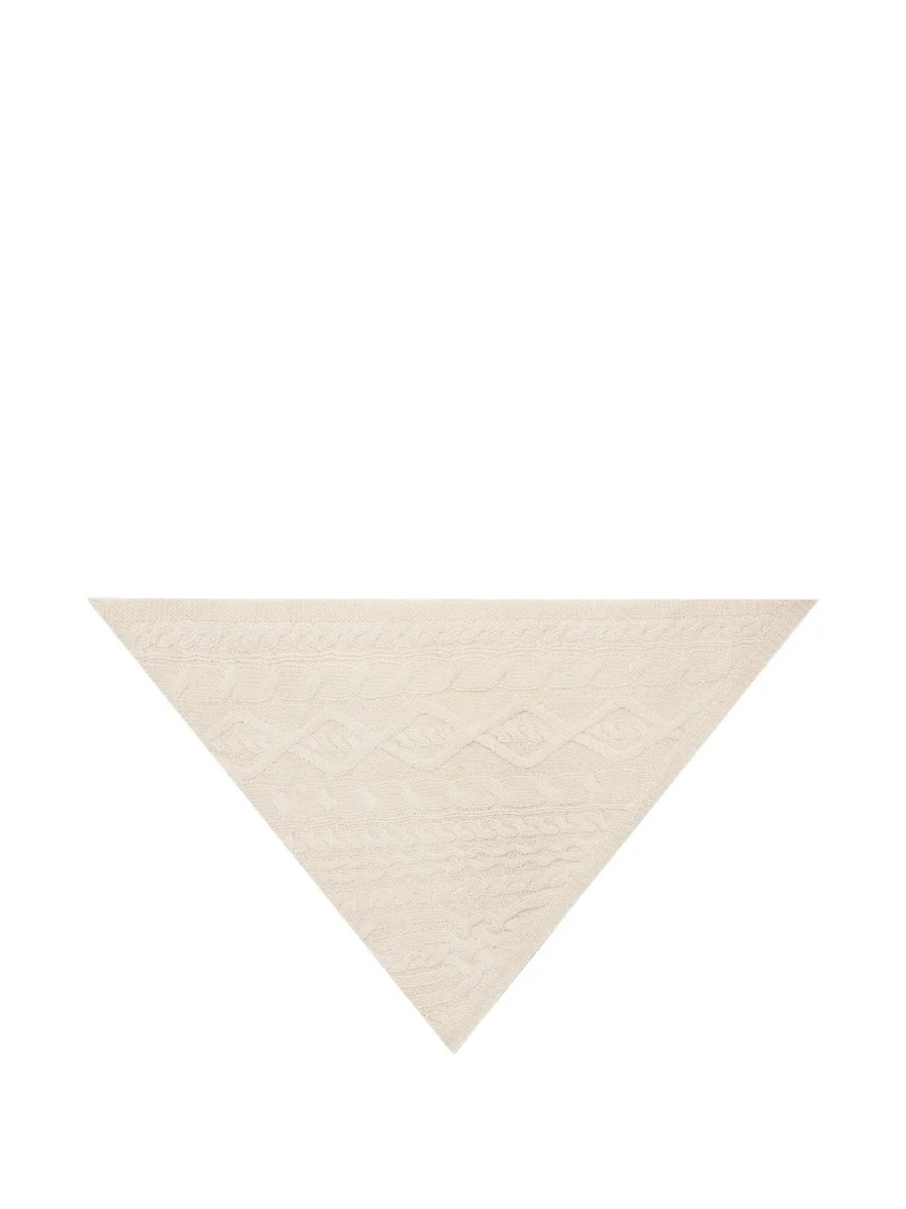 BOMPARD cable-knit triangle scarf - Toni neutri
