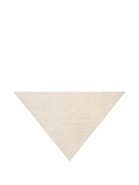 BOMPARD cable-knit triangle scarf