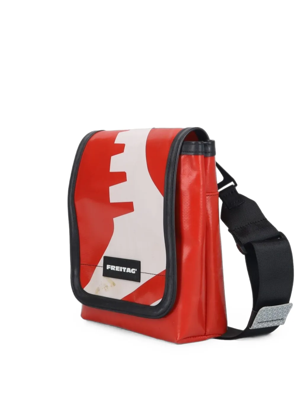 FREITAG logo-patch messenger bag - Rosso