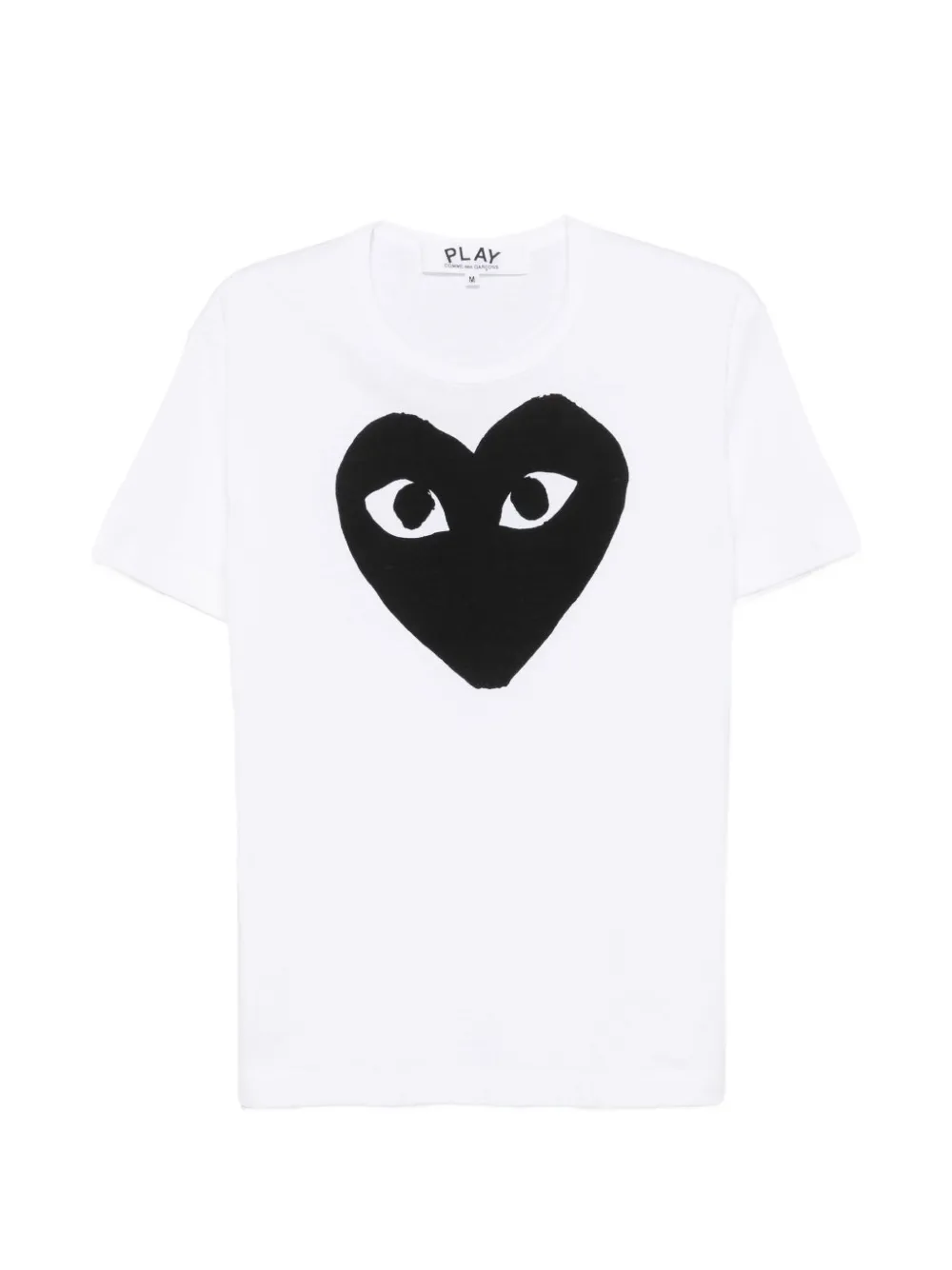 Comme Des Garçons heart-print T-shirt - Bianco