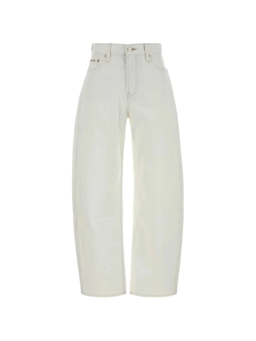 Calvin Klein Jeans logo-patch wide-leg jeans - Toni neutri